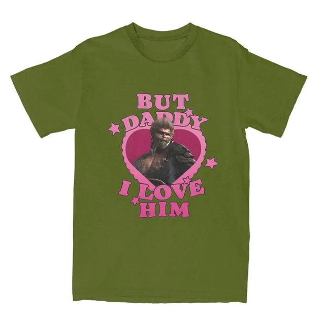 "But Daddy I Love Him" Monster Heart Army Green - Black Myth Wukong T-shirt