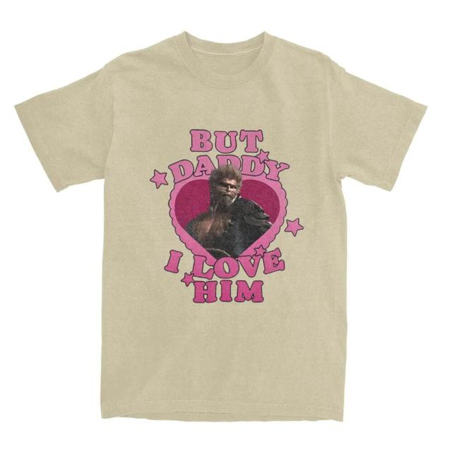 "But Daddy I Love Him" Monster Heart Khaki - Black Myth Wukong T-shirt