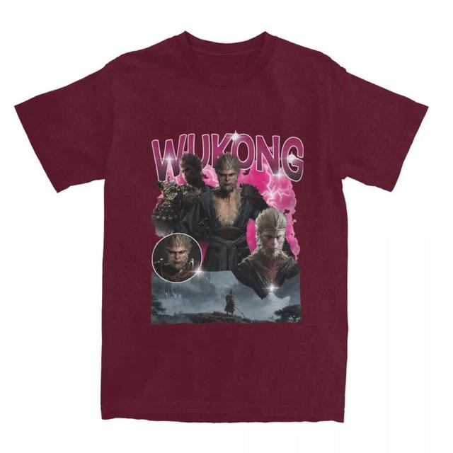 Sun Wukong Adventure Burgundy - Black Myth : Wukong T-Shirt