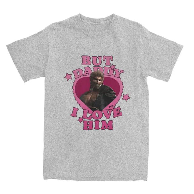 "But Daddy I Love Him" Monster Heart Gray - Black Myth Wukong T-shirt