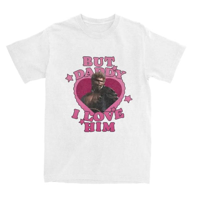 "But Daddy I Love Him" Monster Heart White - Black Myth Wukong T-shirt