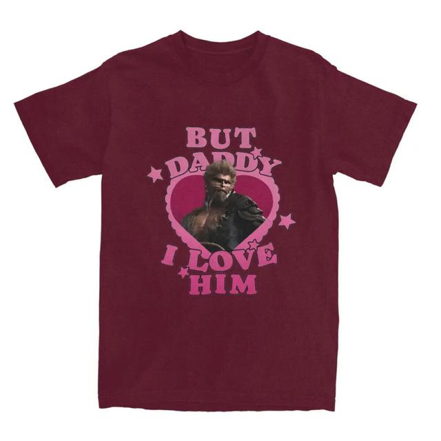 "But Daddy I Love Him" Monster Heart Burgundy - Black Myth Wukong T-shirt