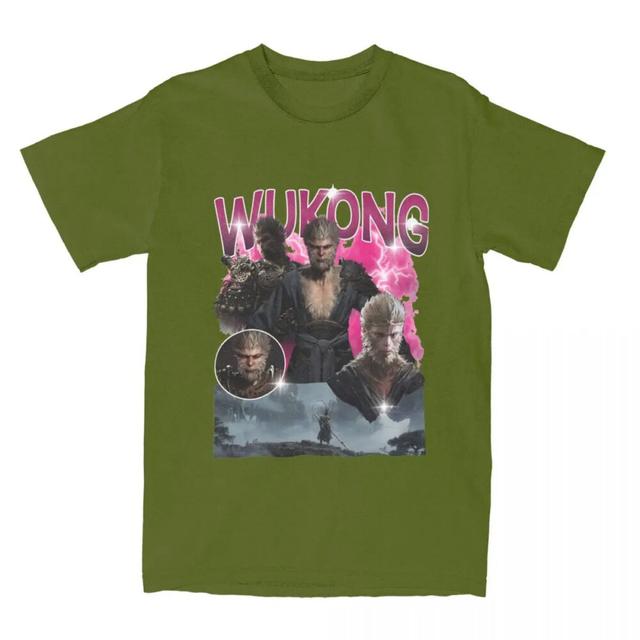 Sun Wukong Adventure Army Green - Black Myth : Wukong T-Shirt